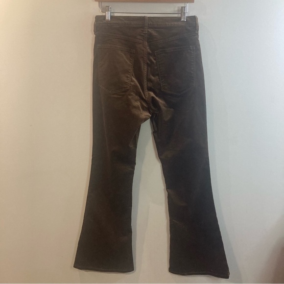 BANANA REPUBLIC Sz 29S Velvet High Rise 5 Pockets Flare Pants - Picture 7 of 15